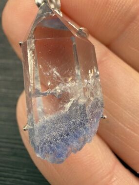 Natural Dumortierite Point Pendant
